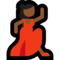 Woman Dancing - Medium Black emoji on Microsoft